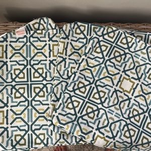 Four Sunbrella pillow case covers. 17x17